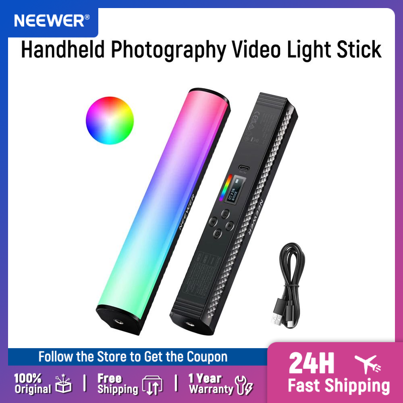 Photography Lighting Wand - NEEWER RGB-Lichtstab mit APP-Steuerung, magnetischer Handheld-Fotografie-Video-Lichtstab,