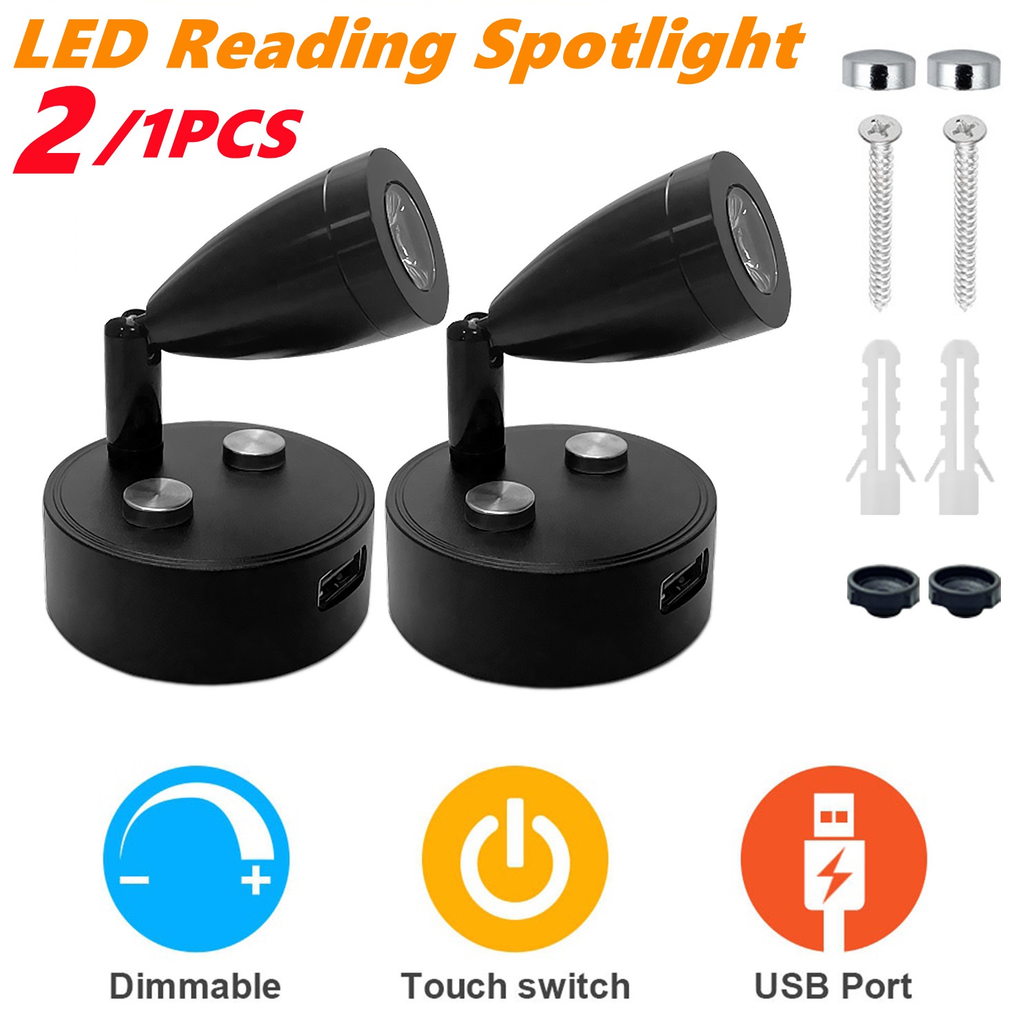 Interior Photography Lighting - 2/1PCS Silber/Schwarz DC 12-24V Auto Innen