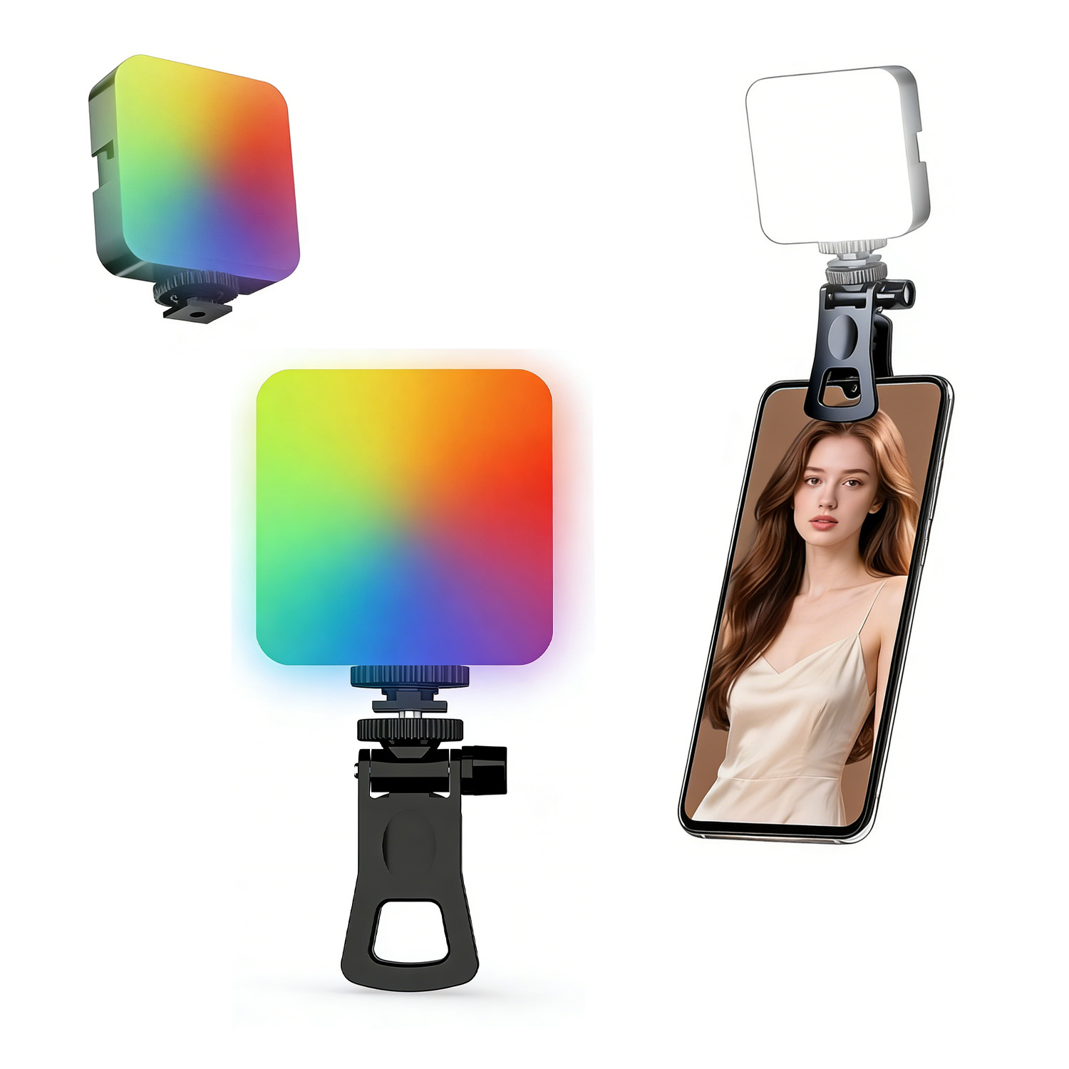 Photography Lighting Game - RGB-Taschenleuchte, Outdoor-Fotografie, Fülllicht, Live-Streaming, Fotokamera, vollfarbiges