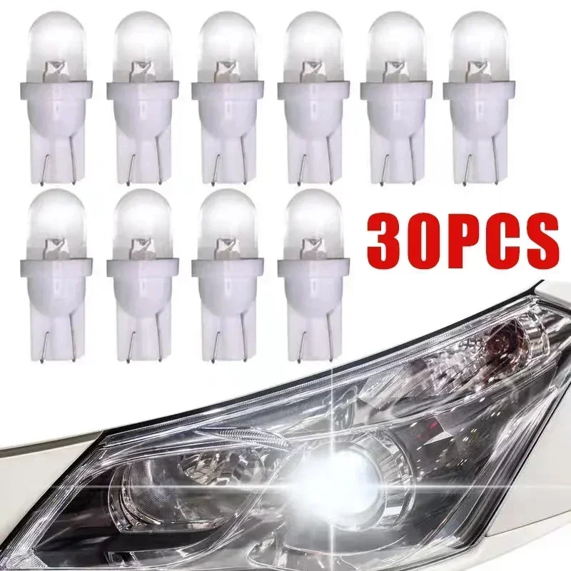 Interior Photography Lighting - 10/30 Stück Auto T10 LED-Lampen, Kaltweiß,