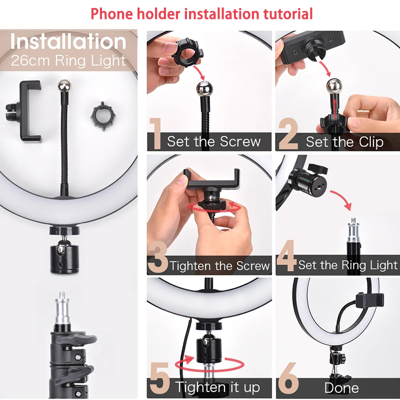 16/26/33cm Selfie-Ringlicht Fo – Photography Lighting Overhead Bewertung und Preis