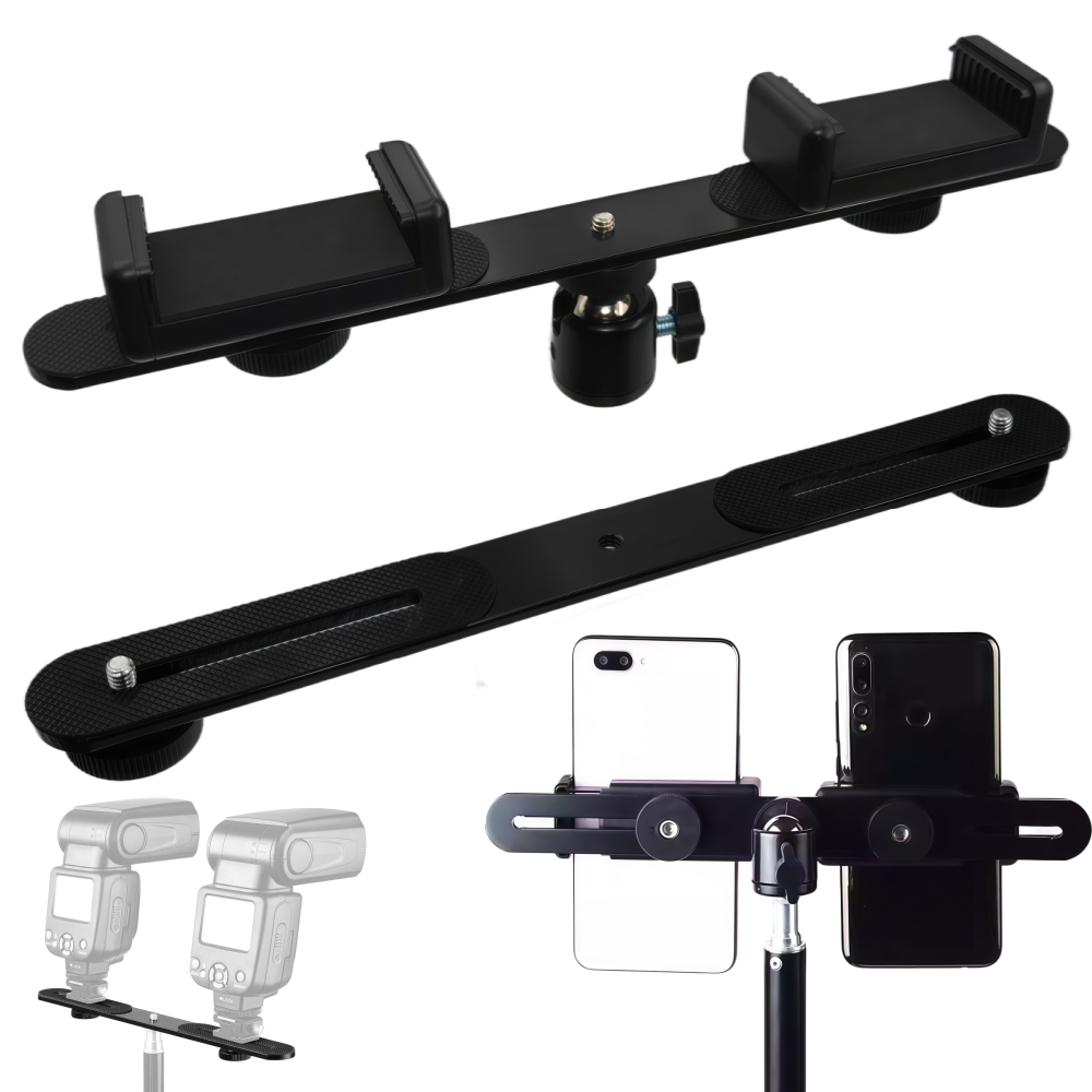 1/4'' Dual-Blitzhalterung mit  – Photography Video Lighting Kit With Adjustable Tripod Stand Bewertung und Preis