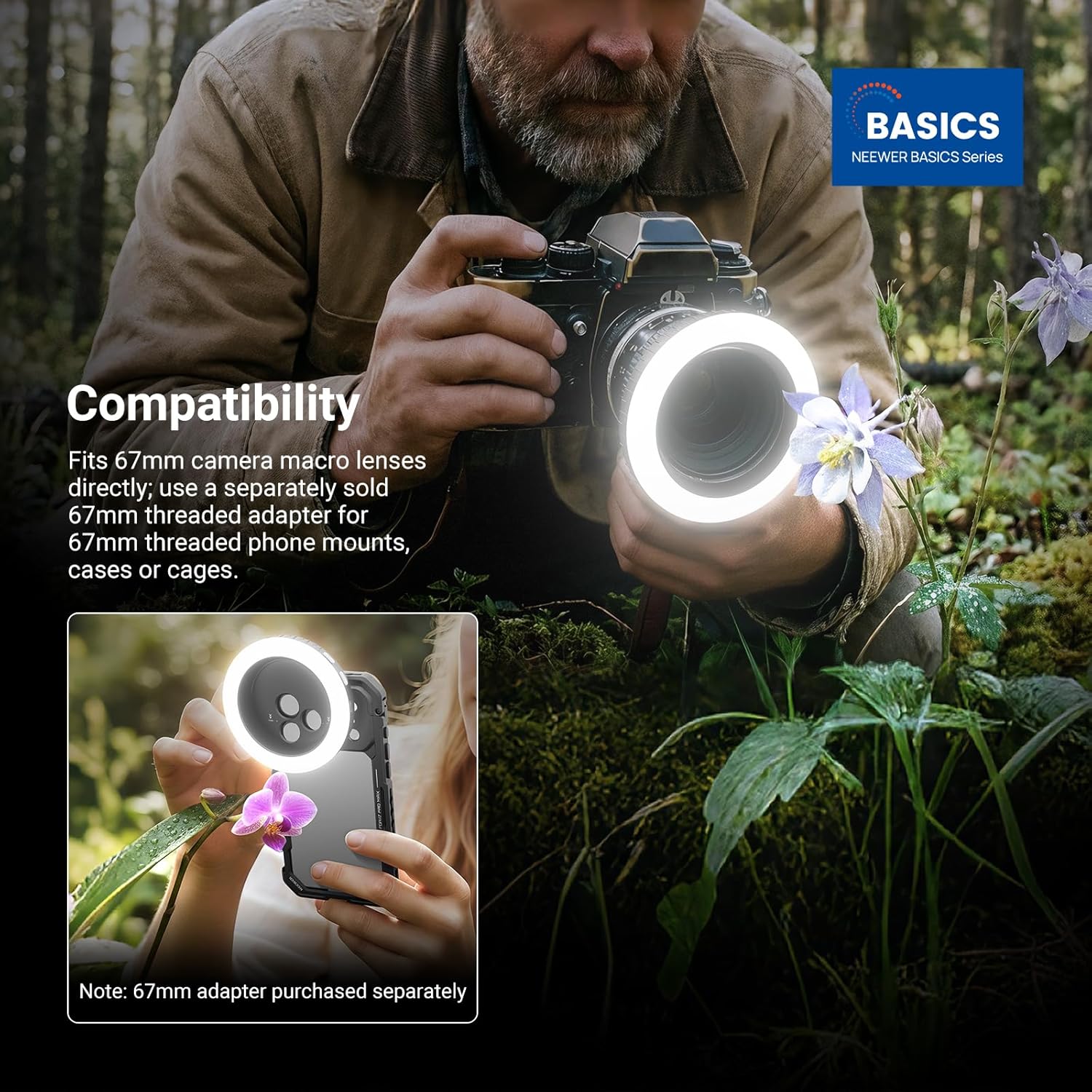 NEEWER Basics 67mm Ringlicht m – Photography Lighting Overhead Bewertung und Preis