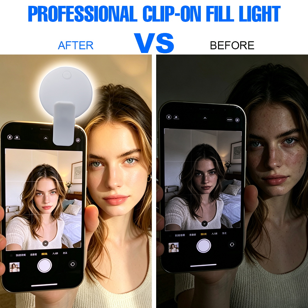 Clip-LED-Selfie-Fülllicht 3 He – Photography Lighting Overhead Bewertung und Preis