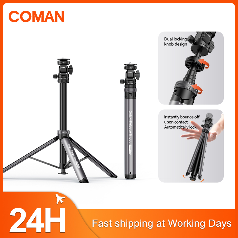 COMAN MT68 One Click Pop-up-Sc – Photography Video Lighting Kit With Adjustable Tripod Stand Bewertung und Preis