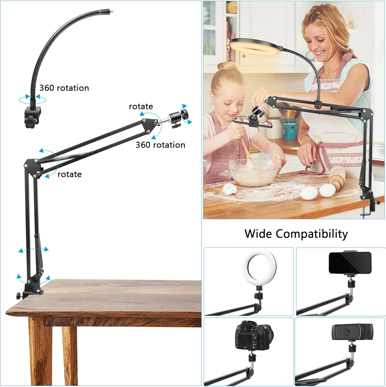 Ringlicht mit Ständer und Tele – Photography Lighting Overhead Bewertung und Preis