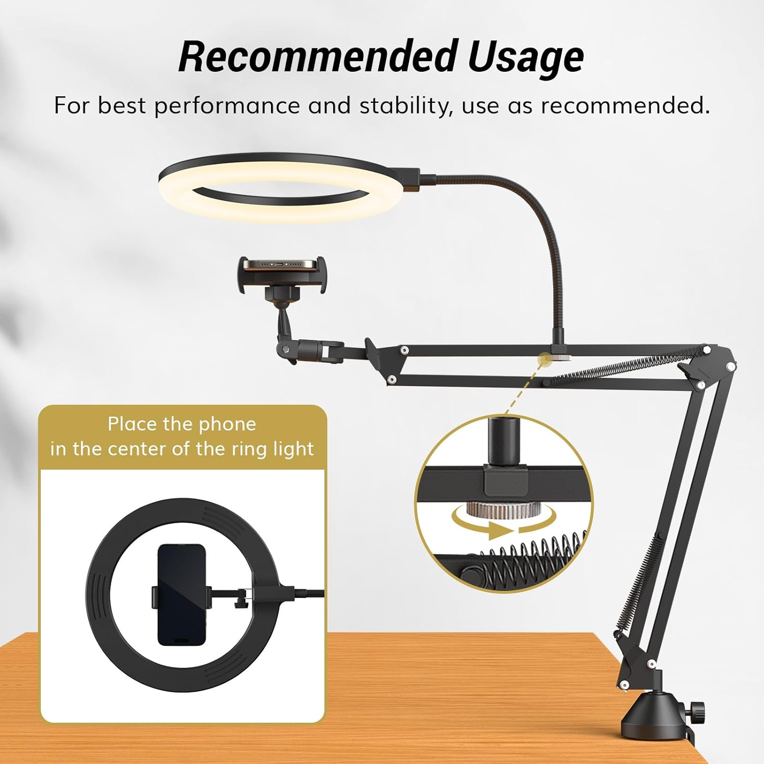 Ringlicht mit Ständer und Tele – Photography Lighting Overhead Bewertung und Preis