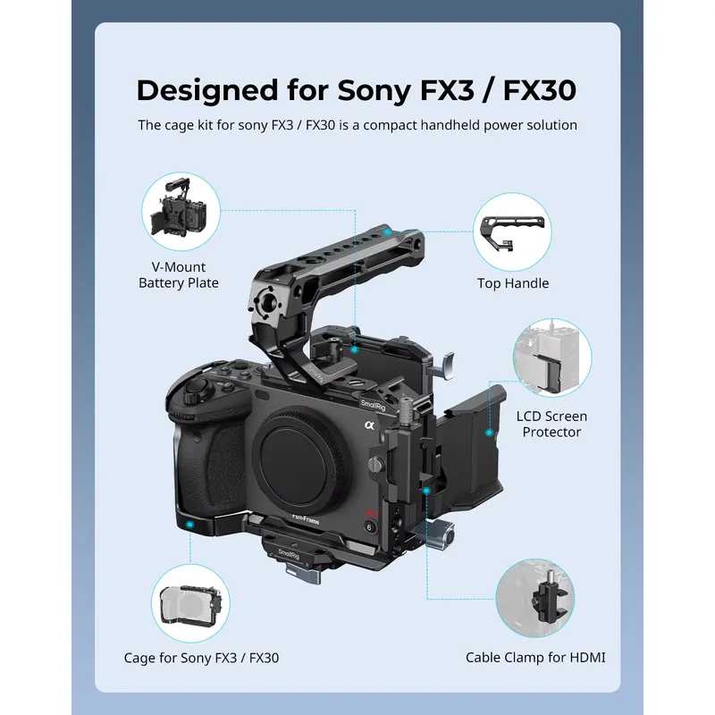 Marke: SmallRig FX30 Cage Kit  – V Mount Battery Bewertung und Preis