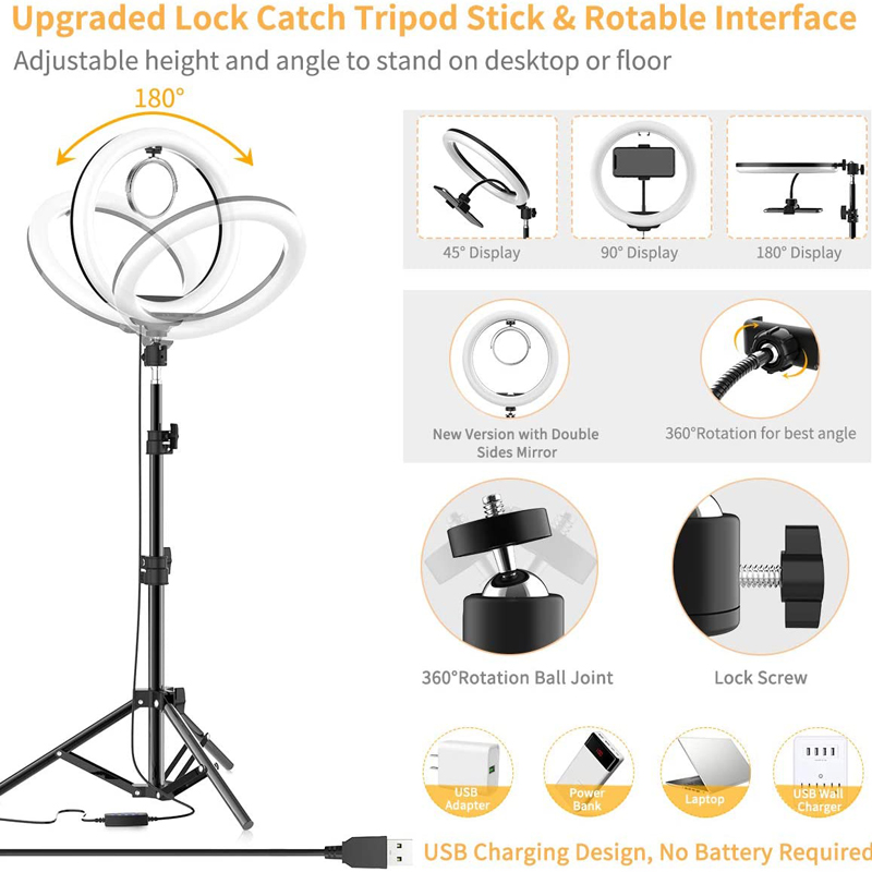 Videoleuchte 16/26/33cm Selfie – Photography Lighting Overhead Bewertung und Preis