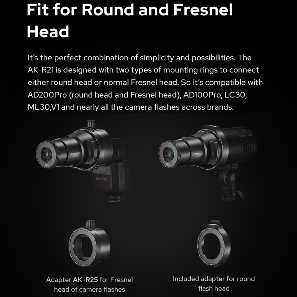 Godox AK-R21 Zubehör Projektio – Fresnel Lens Attachment Bewertung und Preis