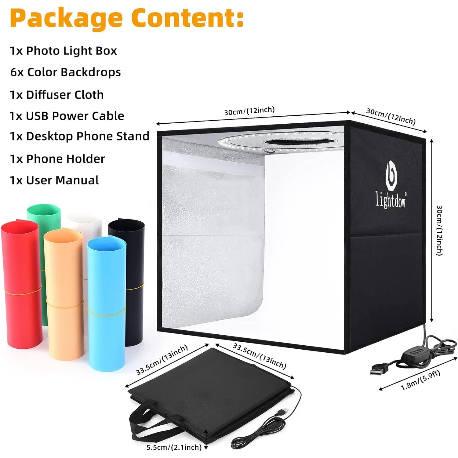 Lightdow Dimmbare Fotobox, LED – Photography Lighting Background Bewertung und Preis